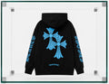 Chrome hearts blue hoodie
