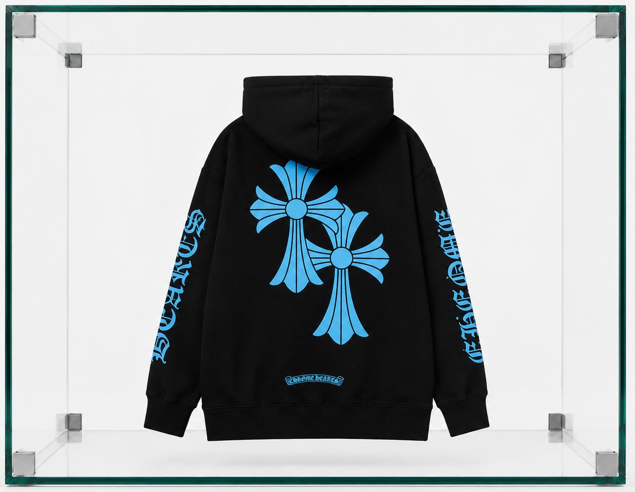 Chrome hearts blue hoodie