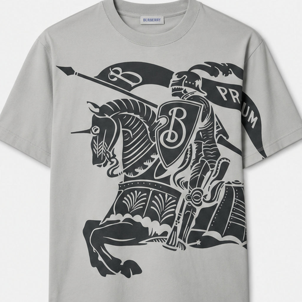 Burberry EKD Knight T-Shirt Grey - front