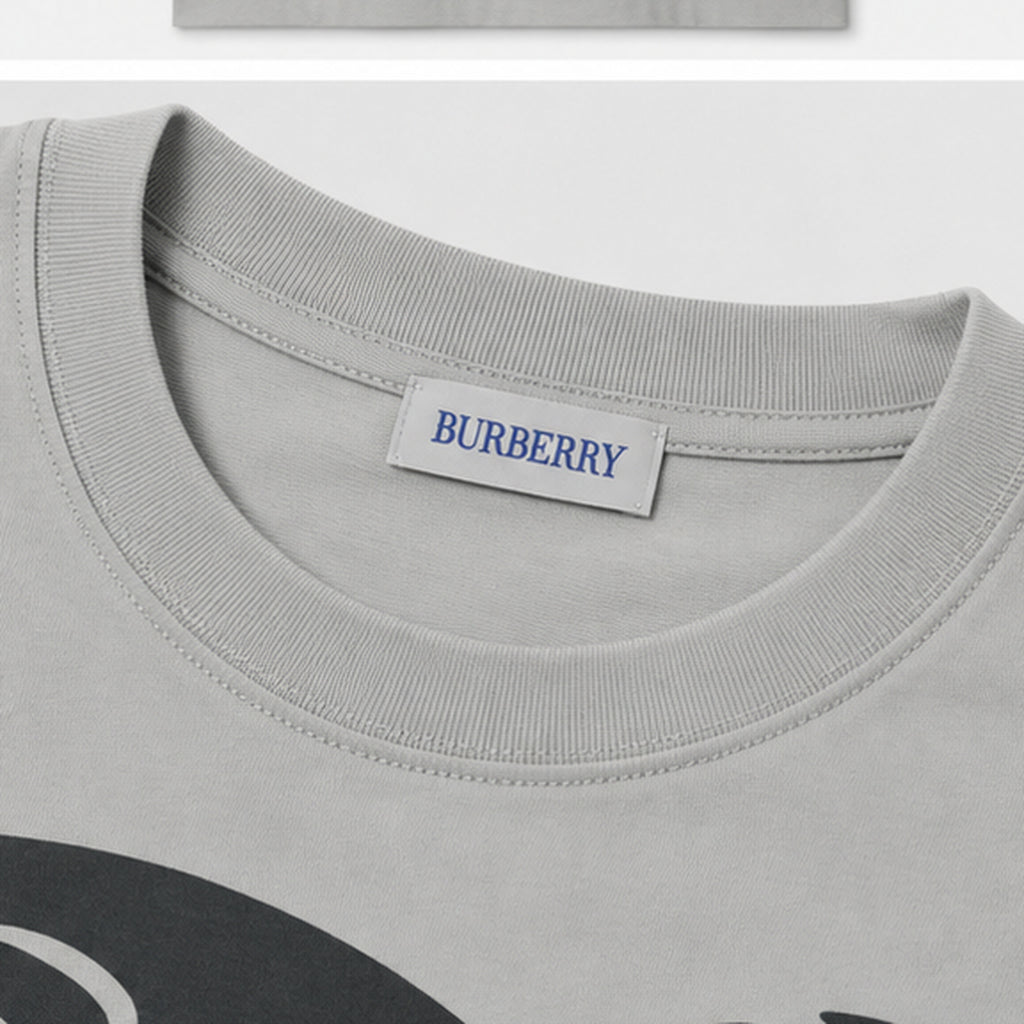 Burberry EKD Knight T-Shirt Grey - neck label