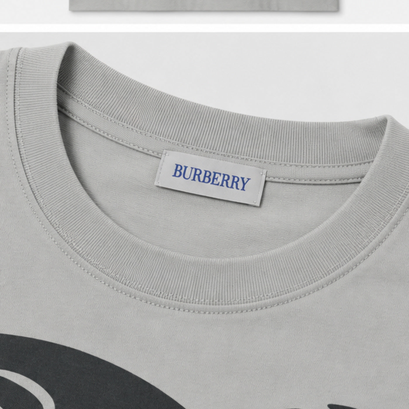 Burberry EKD Knight T-Shirt Grey - neck label