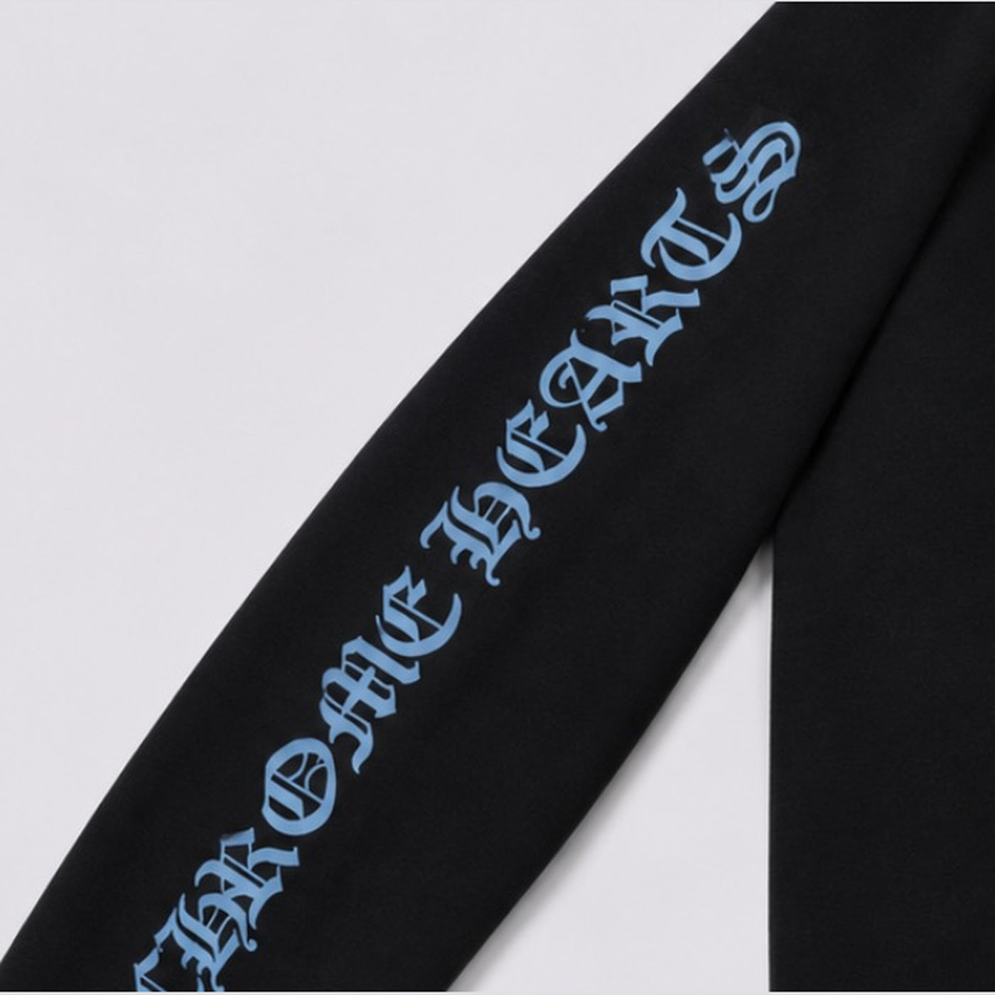 Chrome Hearts Hoodie Black Blue - sleeve