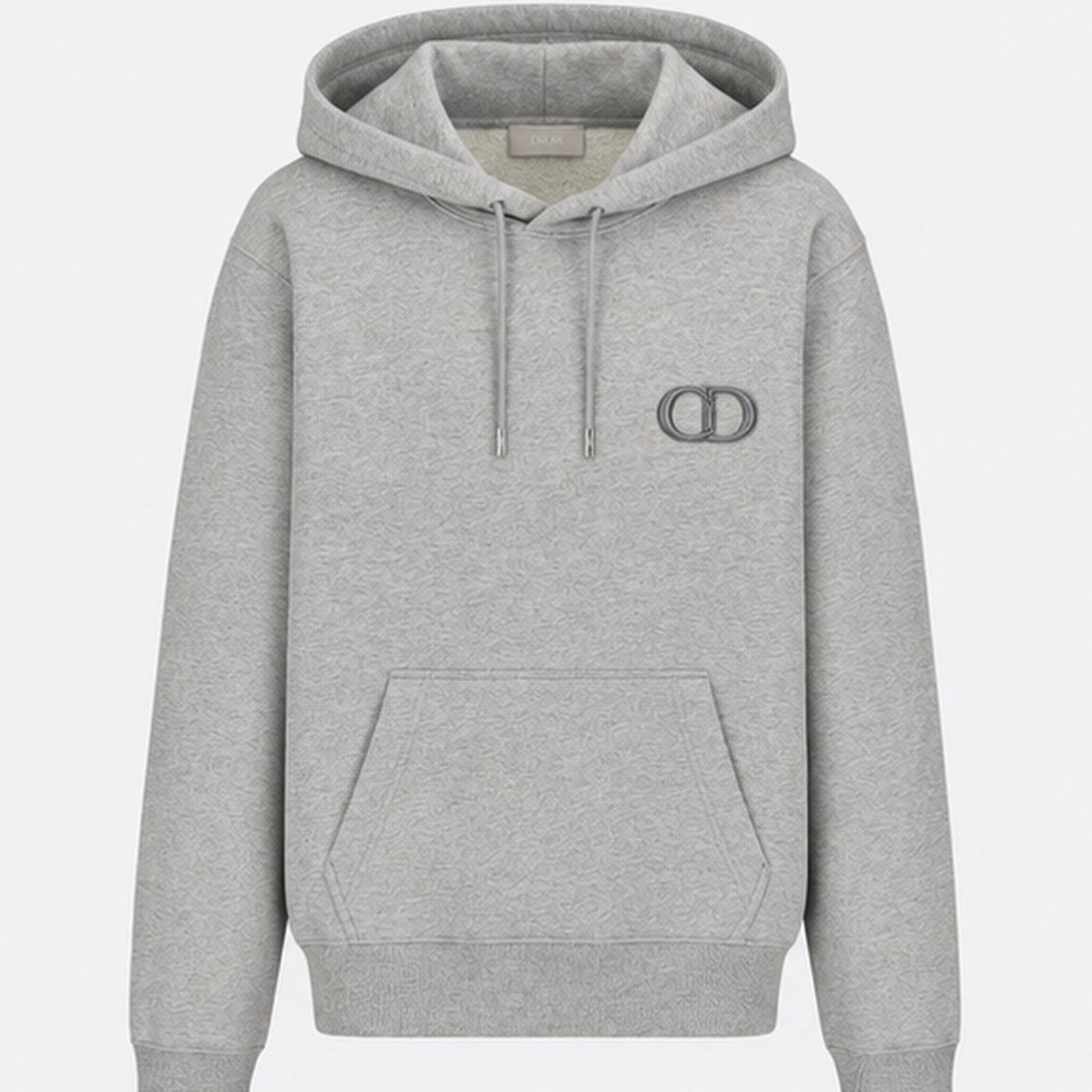 Dior CD Icon Hoodie Grey - front