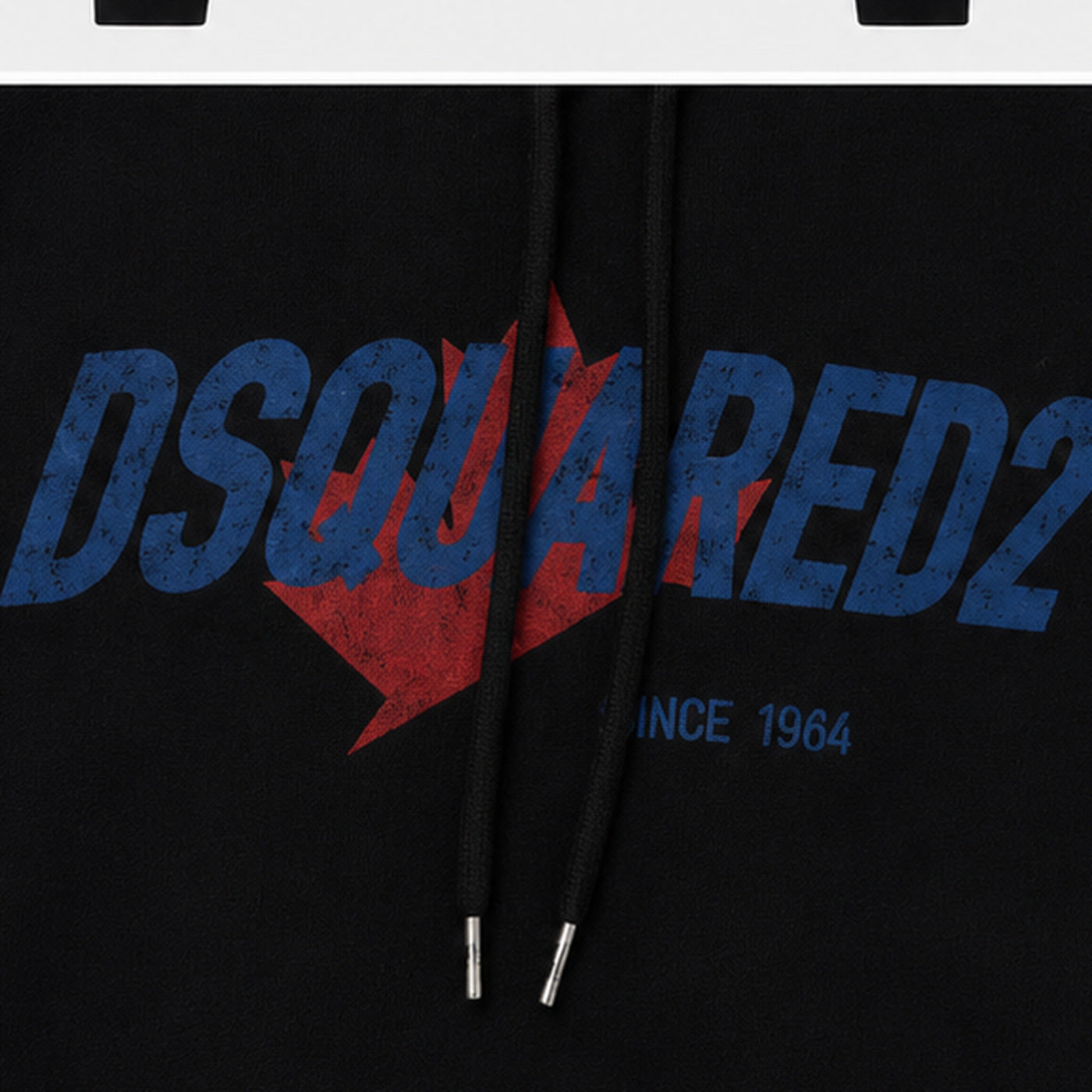 Dsquared2 Logo Hoodie Black - print detail