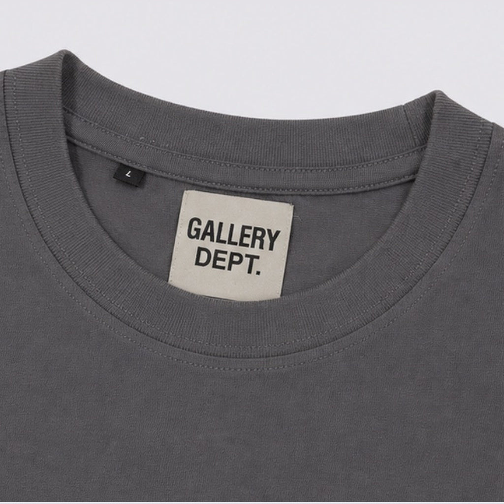 Gallery Dept. T-Shirt Charcoal - label