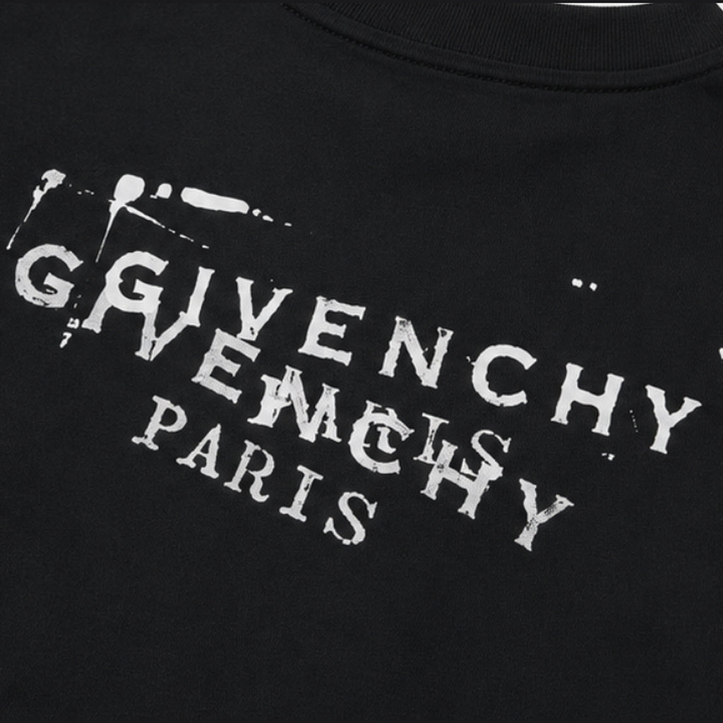 Givenchy Paris Logo T-Shirt Black - back print detail