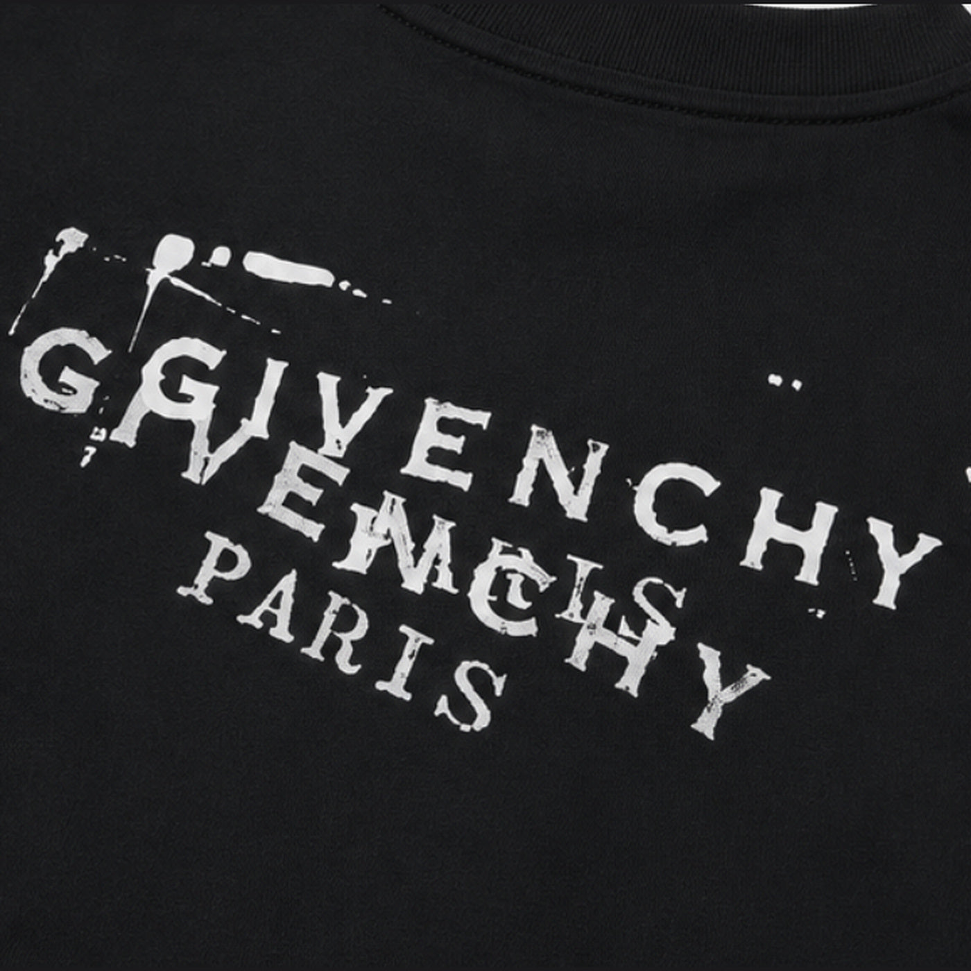 Givenchy Paris Logo T-Shirt Black - back print detail