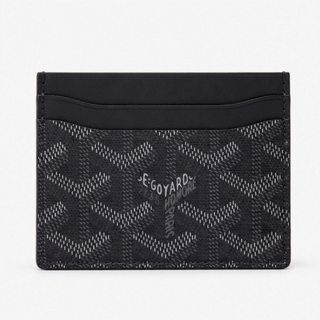 Goyard Card Holder Black - front