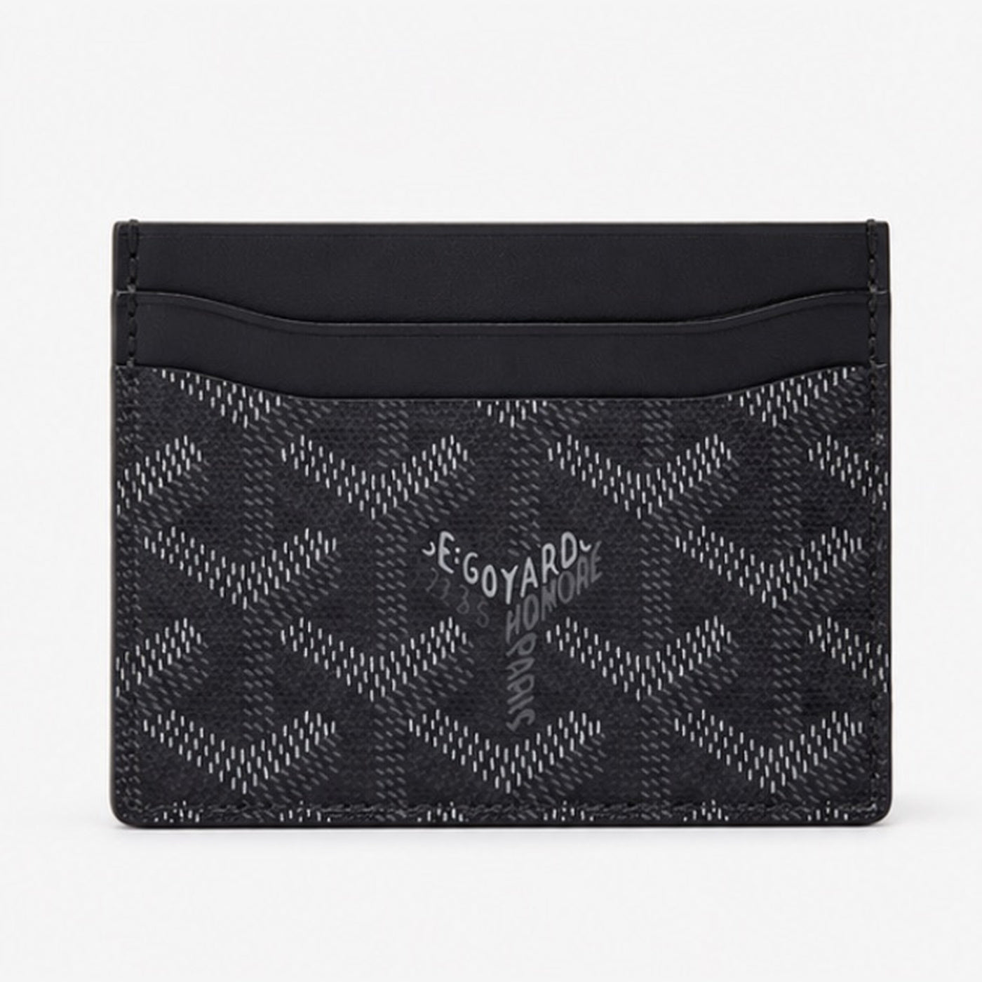 Goyard Card Holder Black - front