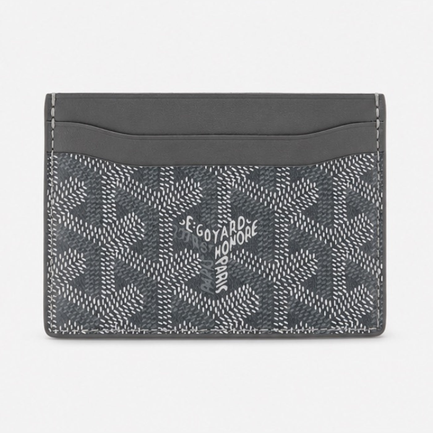Goyard Card Holder Grey - front