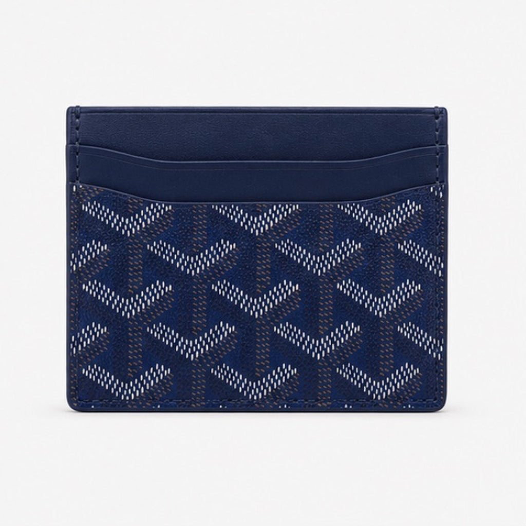 Goyard Card Holder Navy - back