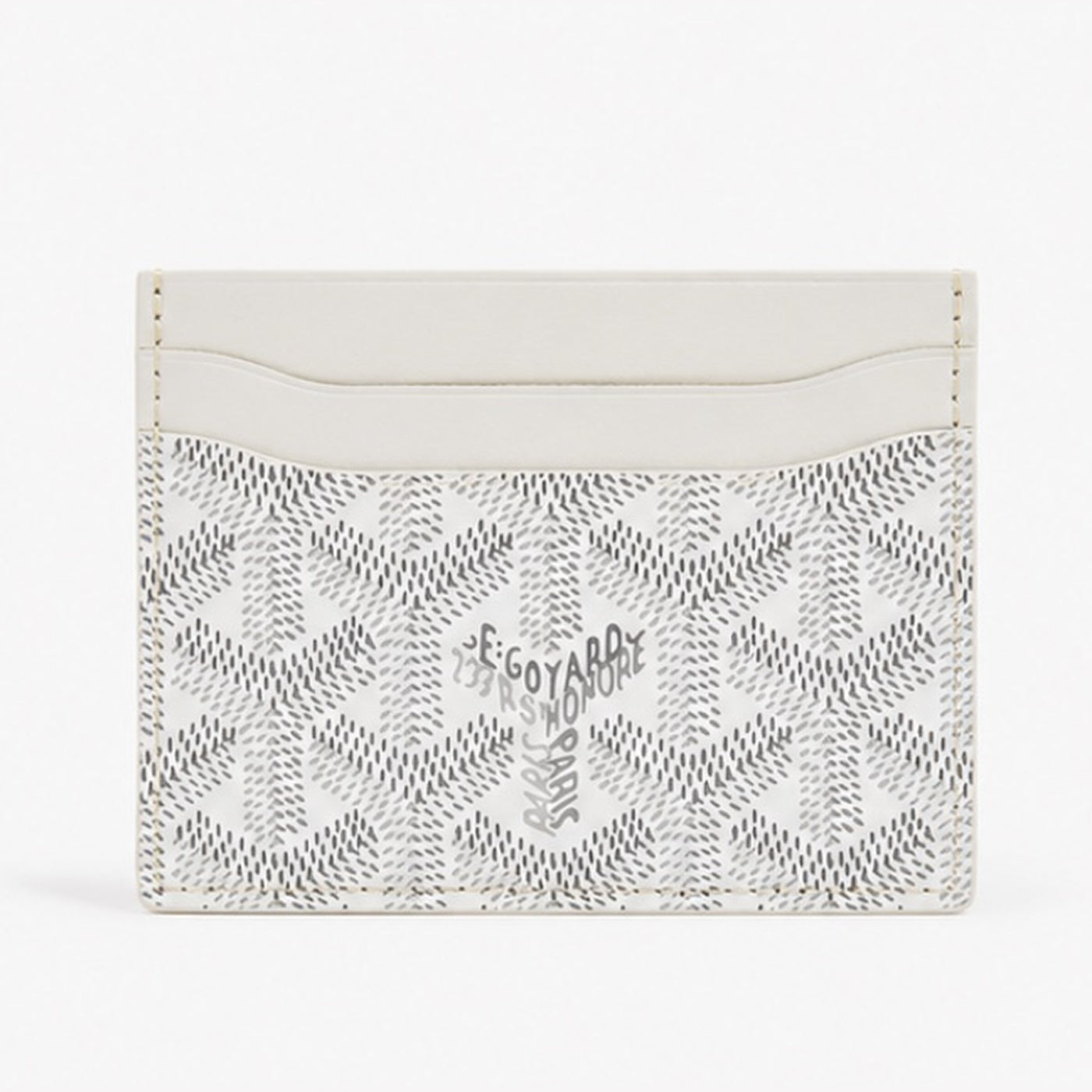 Goyard Card Holder White - front