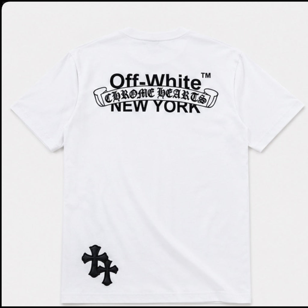 Off-White x Chrome Hearts T-Shirt White - back
