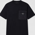 Prada Re-Nylon Pocket T-Shirt Black - front