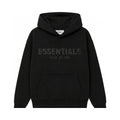 Fear of God Essentials Hoodie — Black, отпред