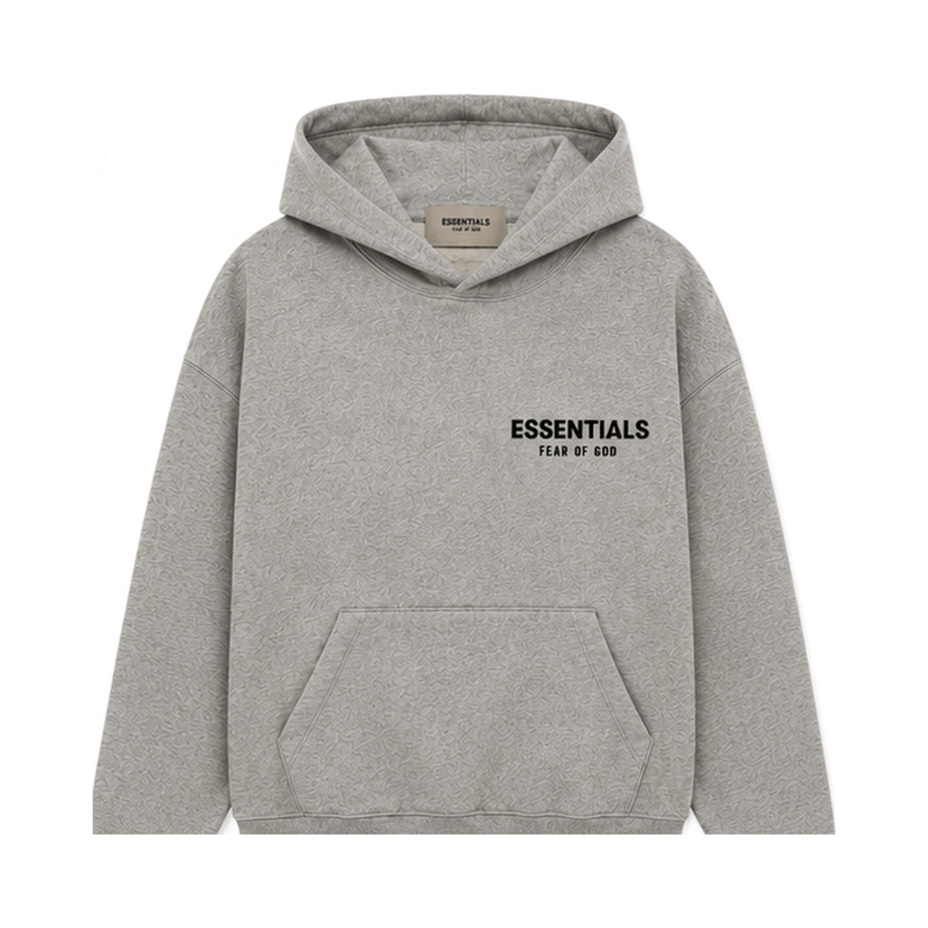Fear of God Essentials Hoodie Dark Heather - front