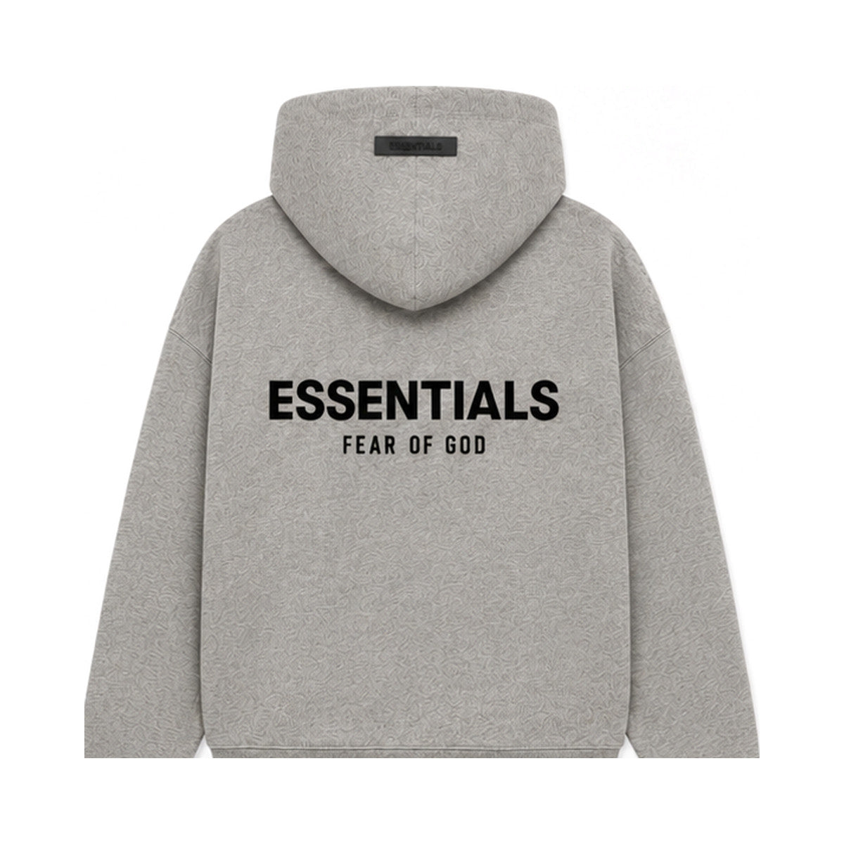 Fear of God Essentials Hoodie Dark Heather - back