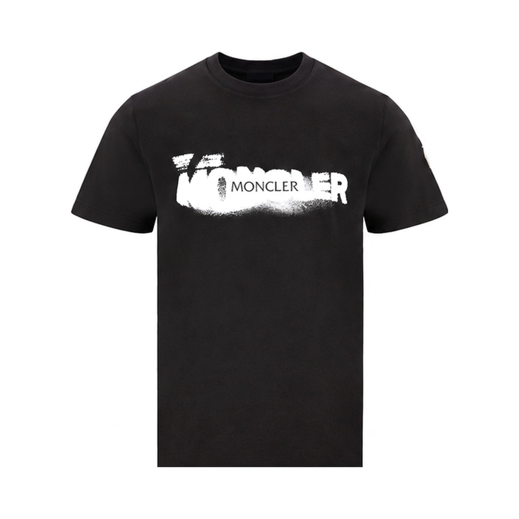 Moncler Spray Logo T-Shirt Black - front