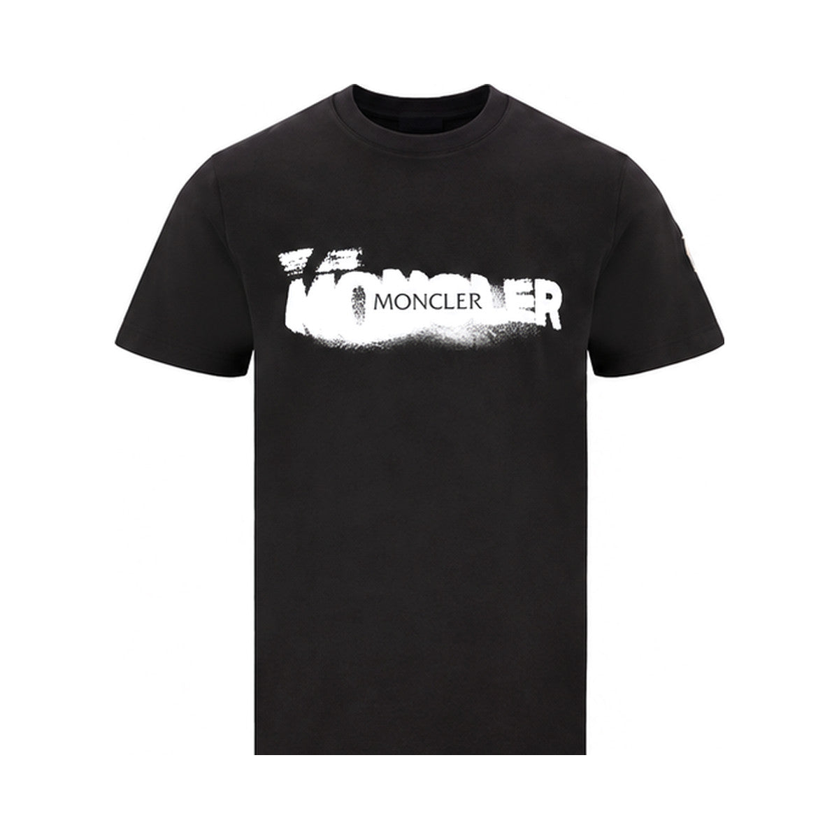 Moncler Spray Logo T-Shirt Black - front