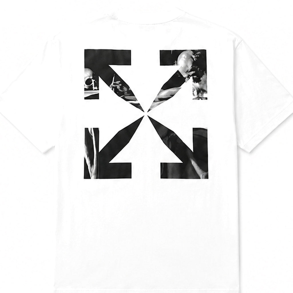 Off-White Arrow Photo T-Shirt — White, отзад