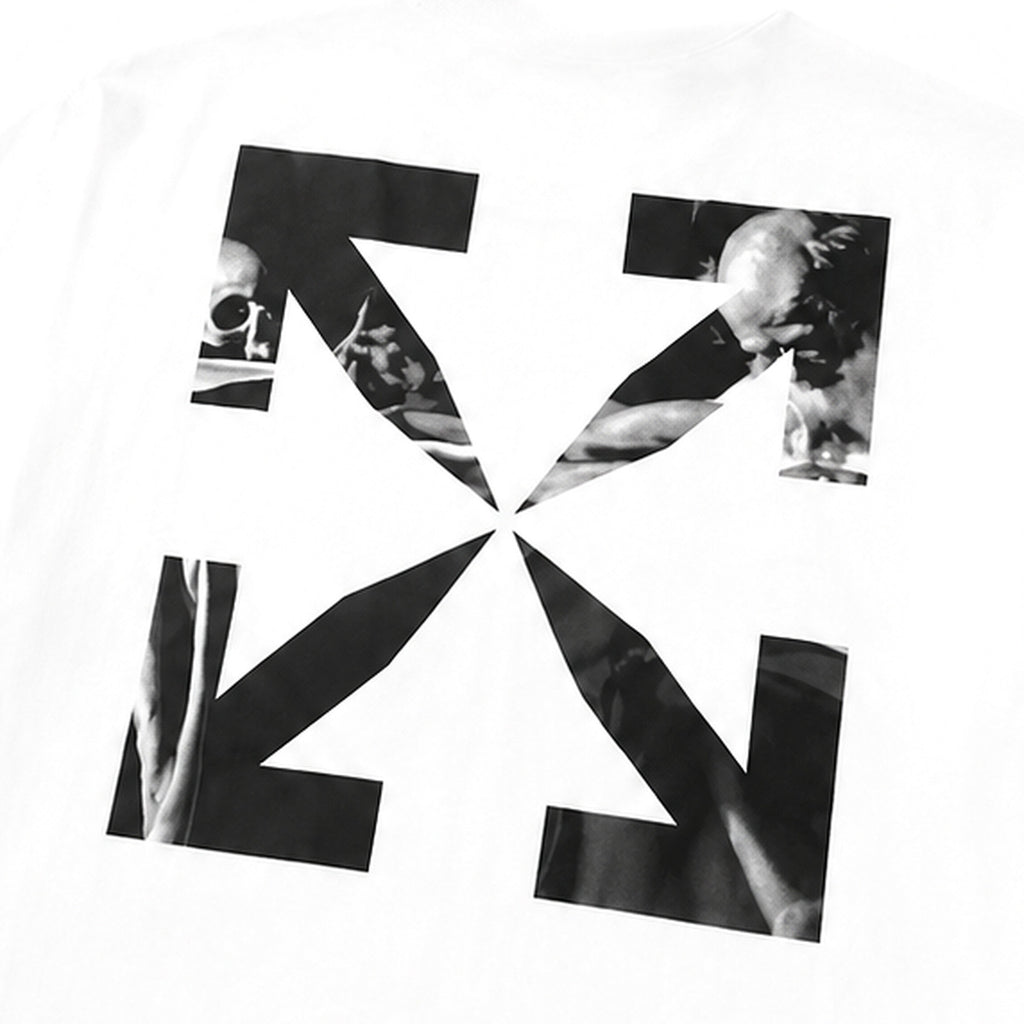 Off-White Arrow Photo T-Shirt — White, детайл принт
