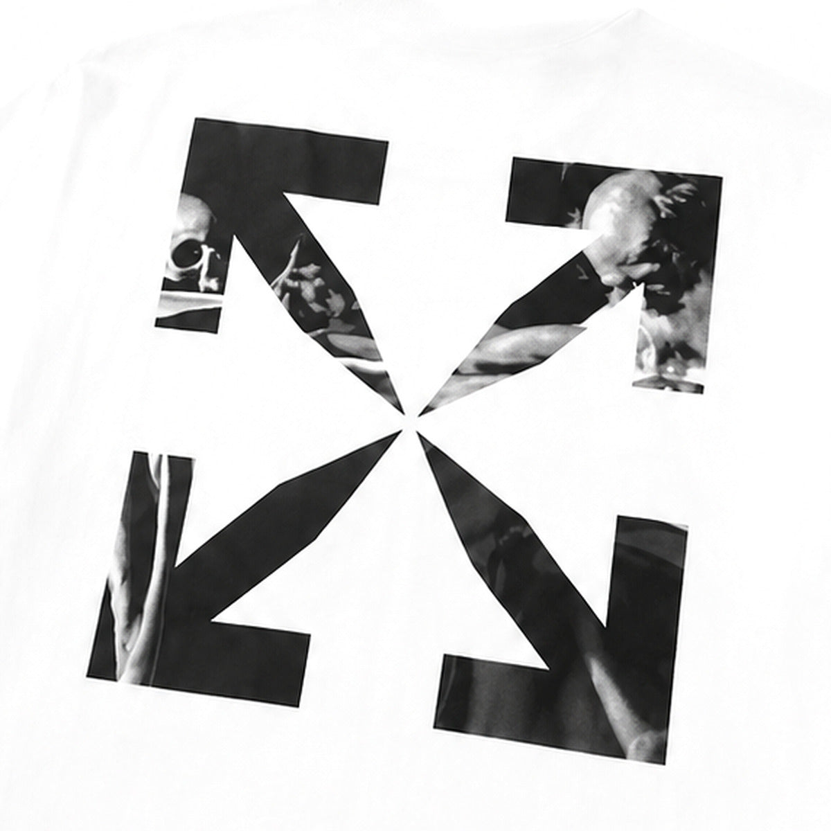 Off-White Arrow Photo T-Shirt — White, детайл принт